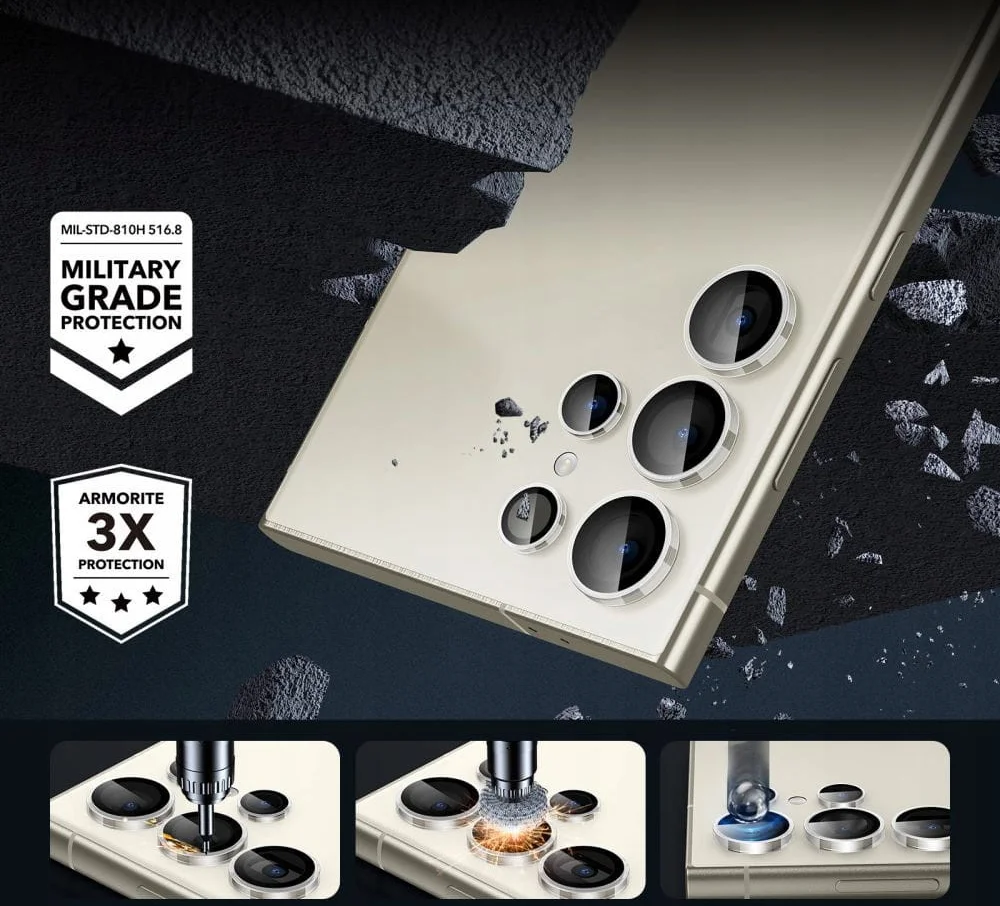 ESR Samsung Galaxy S24 Ultra Camera Lens Protector Transparant afbeelding 6