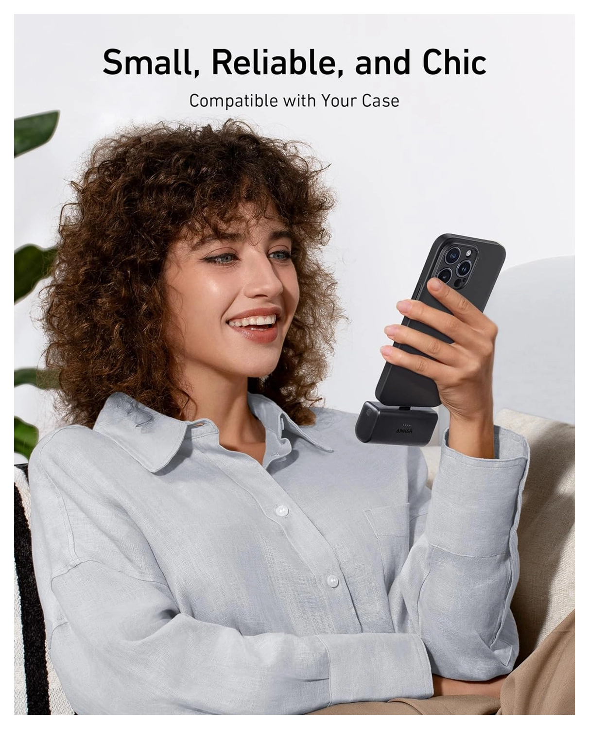 Anker Nano (22.5W) 5.000 mAh Mini Powerbank met USB-C Connector Zwart afbeelding 6