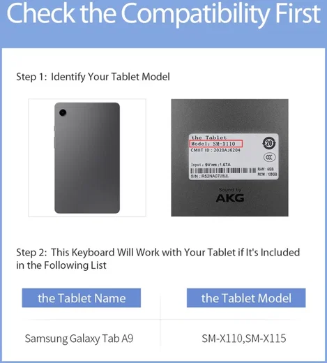 Dux Ducis Samsung Galaxy Tab A9 Hoes met Bluetooth Toetsenbord afbeelding 9