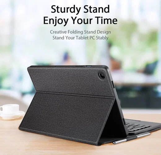 Dux Ducis Samsung Galaxy Tab A9 Plus Hoes met Bluetooth Toetsenbord afbeelding 4