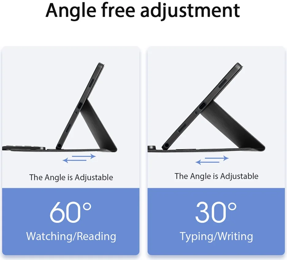 Dux Ducis Samsung Galaxy Tab A9 Plus Hoes met Bluetooth Toetsenbord afbeelding 6