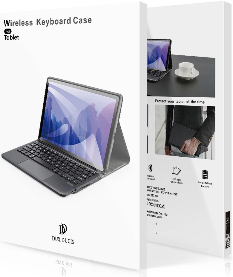 Dux Ducis Samsung Galaxy Tab A9 Plus Hoes met Bluetooth Toetsenbord afbeelding 8