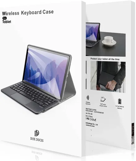 Dux Ducis Samsung Galaxy Tab A9 Plus Hoes met Bluetooth Toetsenbord afbeelding 8