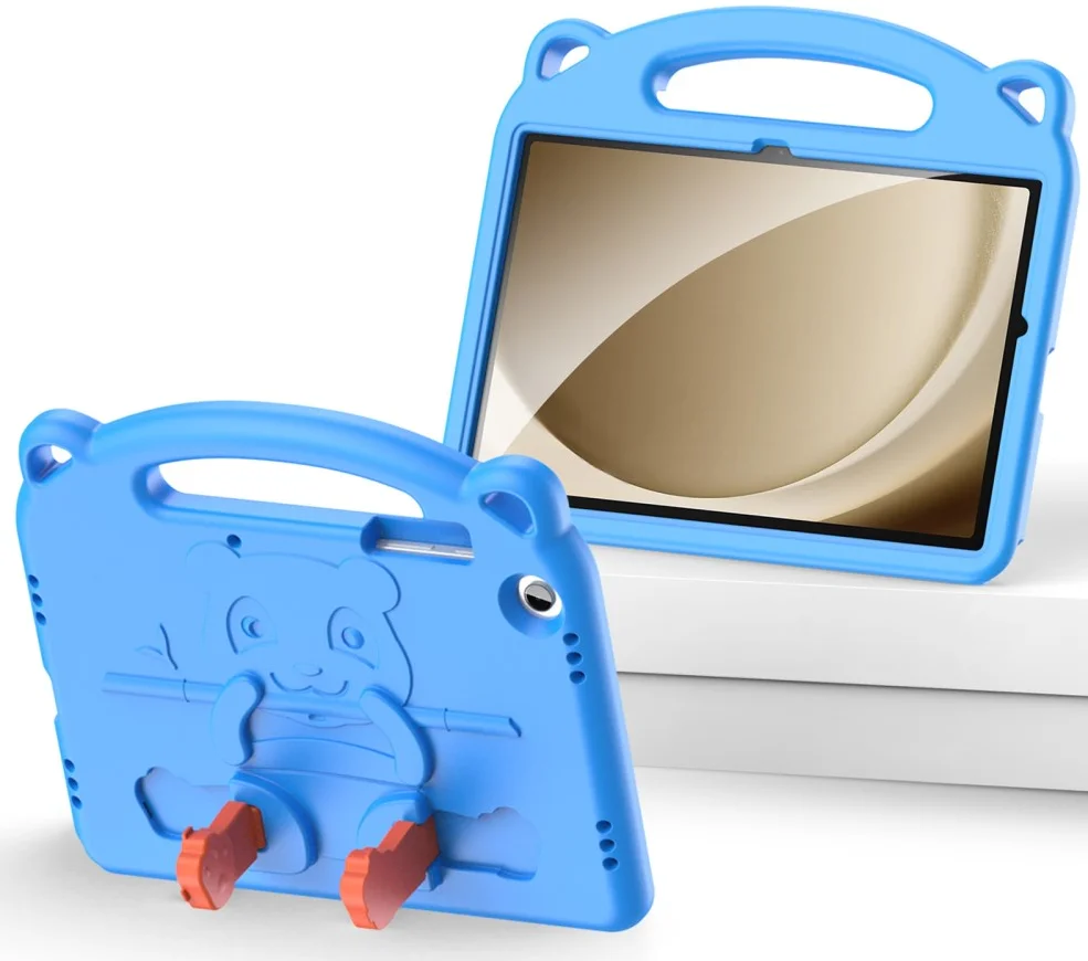 Dux Ducis Panda Samsung Galaxy Tab A11 Plus/Tab A9 Plus Kinder Tablethoes Blauw afbeelding 2