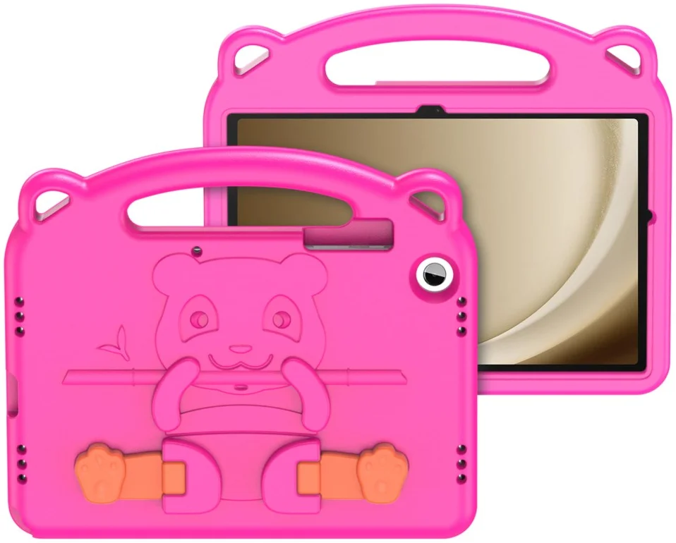Dux Ducis Panda Samsung Galaxy Tab A11 Plus/Tab A9 Plus Kinder Tablethoes Roze afbeelding 1