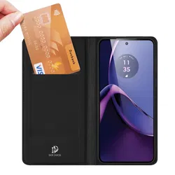 Dux Ducis Skin Pro Motorola Moto G84 Hoesje Portemonnee Zwart afbeelding