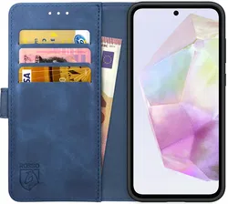 Rosso Element Samsung Galaxy A35 Hoesje Book Case Wallet Blauw afbeelding
