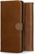 Rosso Deluxe Samsung Galaxy A35 Hoesje Echt Leer Book Case Bruin afbeelding 7