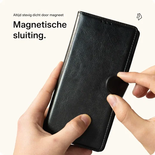 Rosso Element Samsung Galaxy A55 Hoesje Book Case Wallet Zwart afbeelding 10