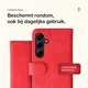 Rosso Element Samsung Galaxy A55 Hoesje Book Case Wallet Rood afbeelding 3