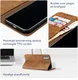 Rosso Element Nokia G42 Hoesje Book Case Wallet Bruin afbeelding 4