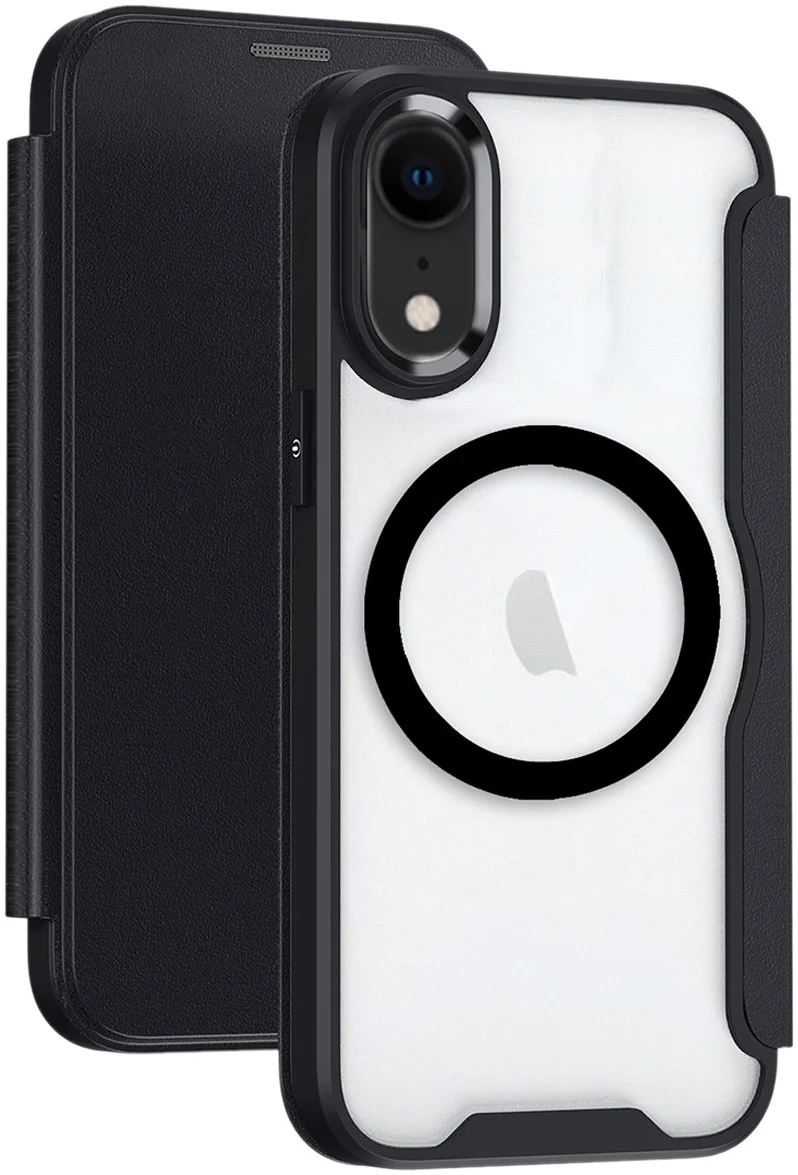 Apple iPhone XR Hoesje met MagSafe Book Case Zwart afbeelding 1