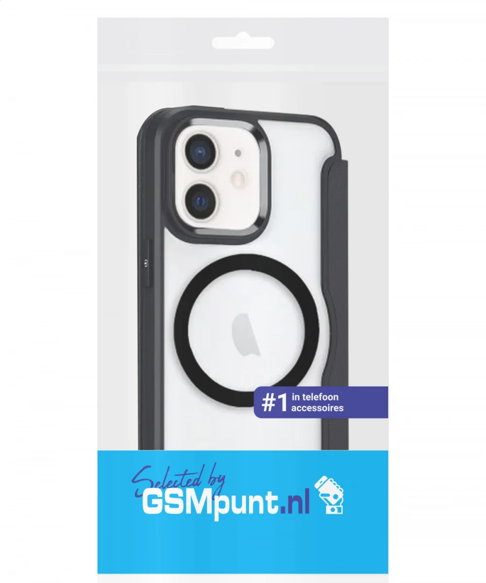 Apple iPhone 11 Hoesje met MagSafe Book Case Zwart afbeelding 7