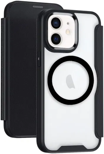 Apple iPhone 11 Hoesje met MagSafe Book Case Zwart afbeelding 1