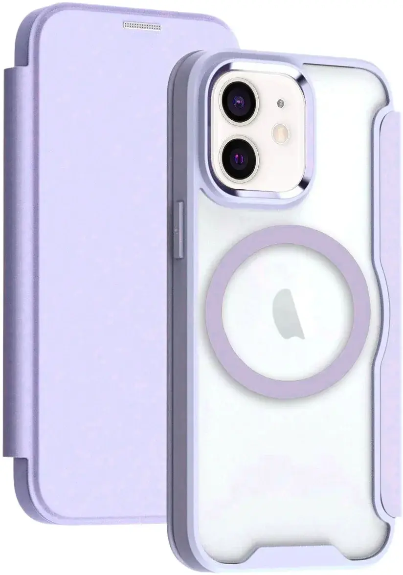 Apple iPhone 11 Hoesje met MagSafe Book Case Paars afbeelding 1