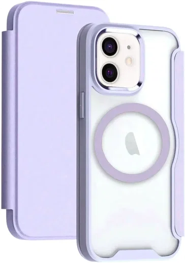Apple iPhone 11 Hoesje met MagSafe Book Case Paars afbeelding 1