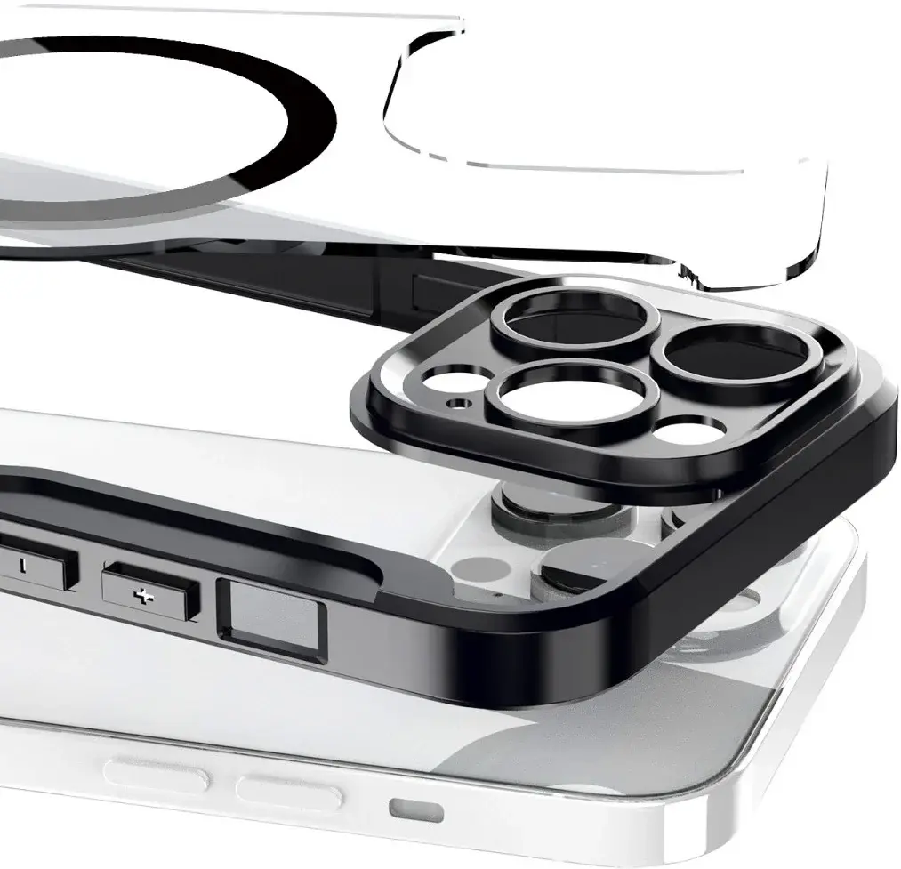 Apple iPhone 12 Pro Max Hoesje met MagSafe Book Case Zwart afbeelding 7