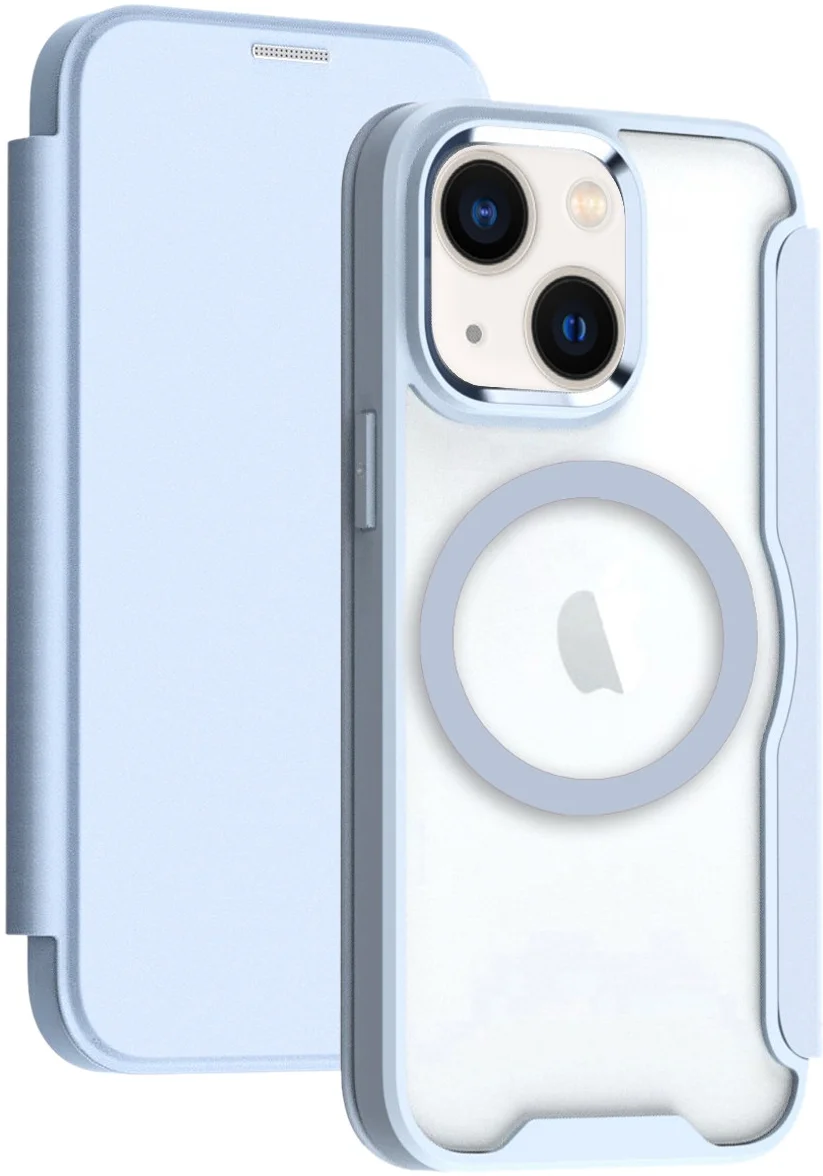 Apple iPhone 13 / 14 Hoesje met MagSafe Book Case Blauw afbeelding 1