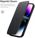 Apple iPhone 13 Pro Max Hoesje met MagSafe Book Case Zwart afbeelding 3