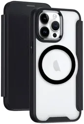 Apple iPhone 14 Pro Hoesje met MagSafe Book Case Zwart afbeelding