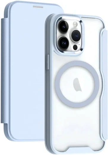 Apple iPhone 14 Pro Max Hoesje met MagSafe Book Case Blauw afbeelding 1