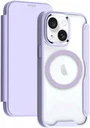 Apple iPhone 15 Hoesje met MagSafe Book Case Paars