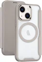 Apple iPhone 15 Hoesje met MagSafe Book Case Khaki