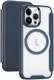 Apple iPhone 15 Pro Hoesje met MagSafe Book Case Blauw