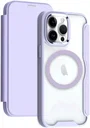 Apple iPhone 15 Pro Max Hoesje met MagSafe Book Case Paars