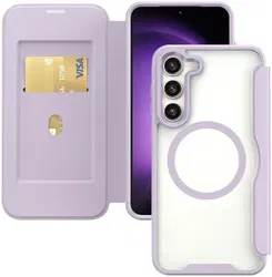 Samsung Galaxy S23 Plus Hoesje met MagSafe Book Case Paars afbeelding