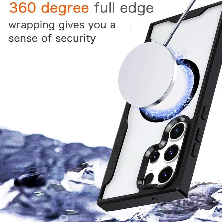 Samsung Galaxy S24 Ultra Hoesje met MagSafe Book Case Paars afbeelding 4