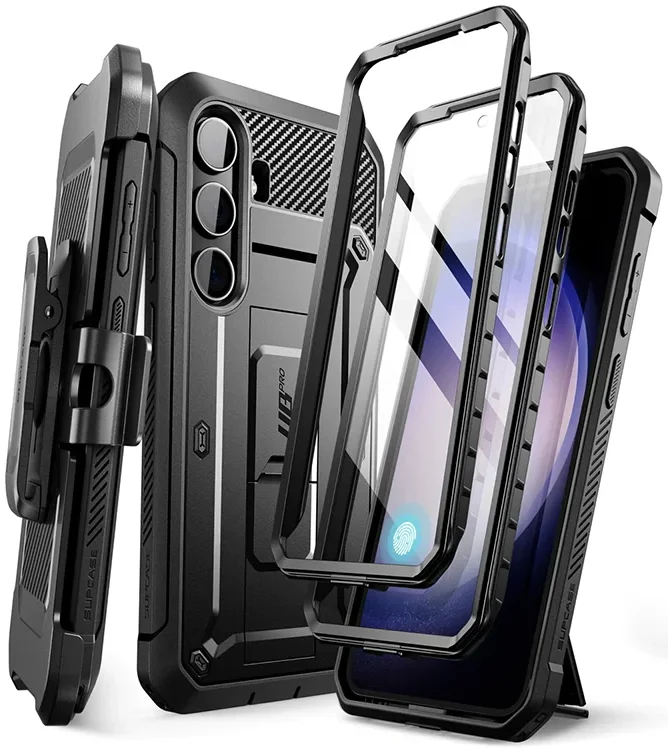 SUPCASE UB Pro Samsung Galaxy S24 Hoesje Full Protect Kickstand Zwart afbeelding 1