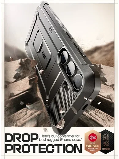 SUPCASE UB Pro Samsung Galaxy S24 Hoesje Full Protect Kickstand Zwart afbeelding 3