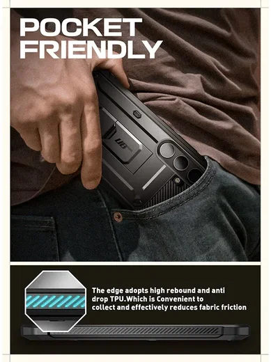 SUPCASE UB Pro Samsung Galaxy S24 Hoesje Full Protect Kickstand Zwart afbeelding 7