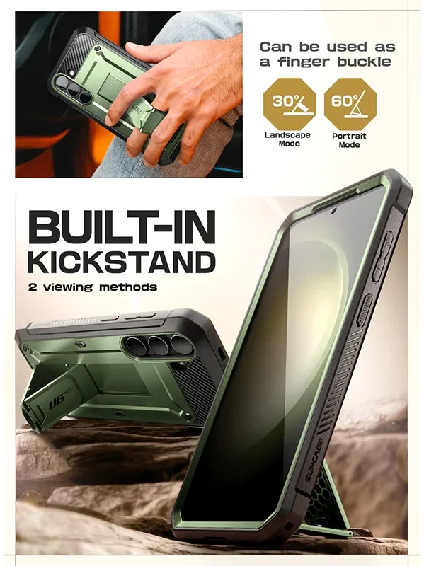 SUPCASE UB Pro Samsung Galaxy S24 Hoesje Full Protect Kickstand Groen afbeelding 5