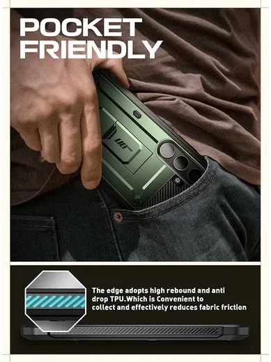 SUPCASE UB Pro Samsung Galaxy S24 Hoesje Full Protect Kickstand Groen afbeelding 7