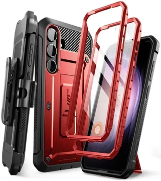 SUPCASE UB Pro Samsung Galaxy S24 Hoesje Full Protect Kickstand Rood