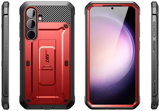 SUPCASE UB Pro Samsung Galaxy S24 Hoesje Full Protect Kickstand Rood afbeelding 10