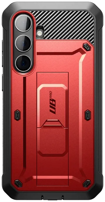 SUPCASE UB Pro Samsung Galaxy S24 Hoesje Full Protect Kickstand Rood afbeelding 2