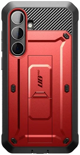 SUPCASE UB Pro Samsung Galaxy S24 Hoesje Full Protect Kickstand Rood afbeelding 2