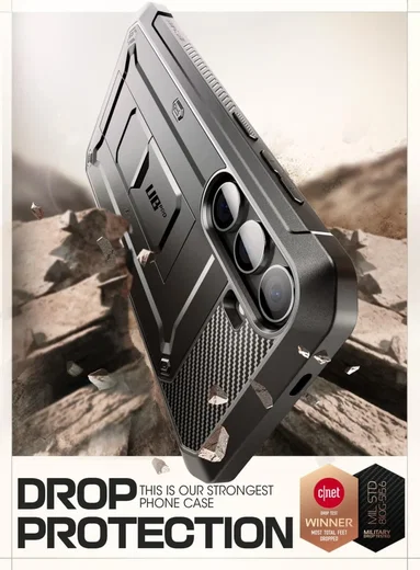 SUPCASE UB Pro Samsung S24 Plus Hoesje Full Protect Kickstand Zwart afbeelding 3