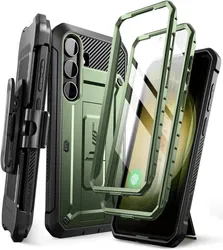 SUPCASE UB Pro Samsung S24 Plus Hoesje Full Protect Kickstand Groen afbeelding