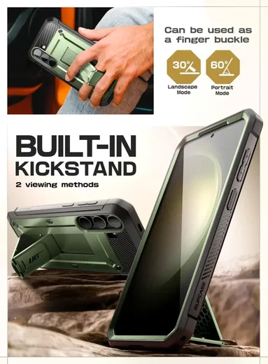 SUPCASE UB Pro Samsung S24 Plus Hoesje Full Protect Kickstand Groen afbeelding 5