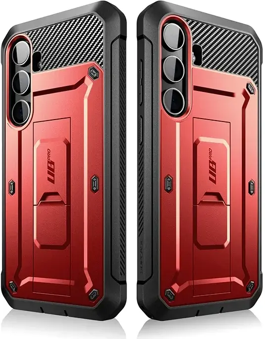 SUPCASE UB Pro Samsung S24 Plus Hoesje Full Protect Kickstand Rood afbeelding 2