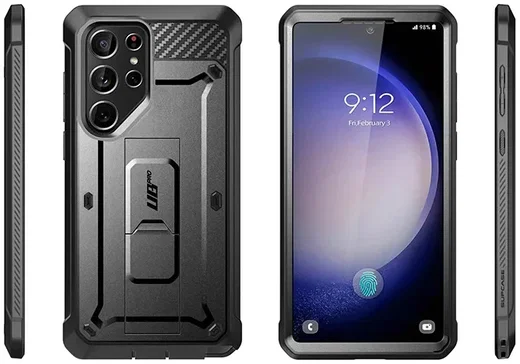 SUPCASE UB Pro Samsung S24 Ultra Hoesje Full Protect Kickstand Zwart afbeelding 9