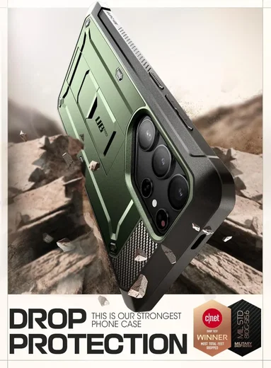 SUPCASE UB Pro Samsung S24 Ultra Hoesje Full Protect Kickstand Groen afbeelding 4