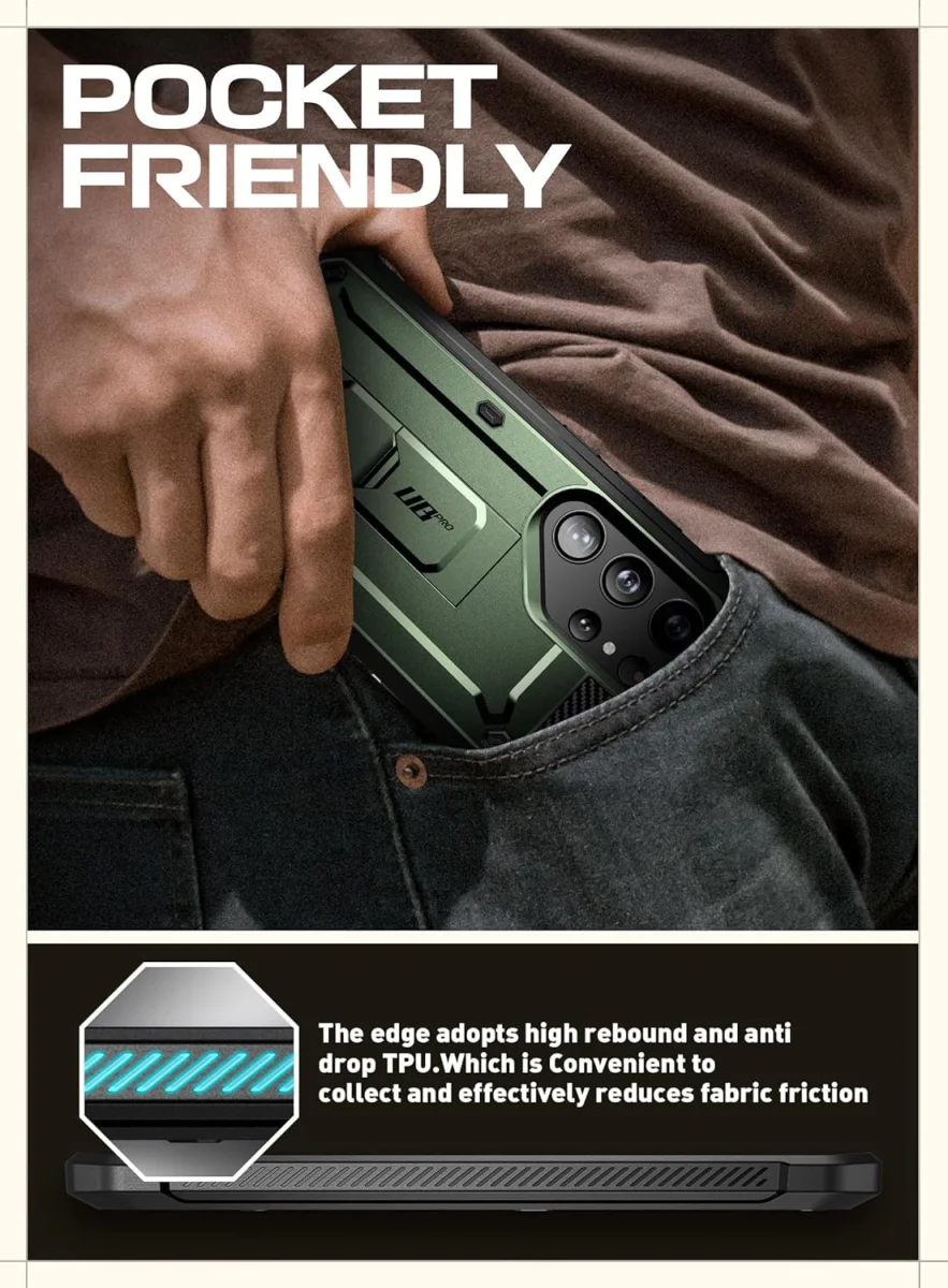 SUPCASE UB Pro Samsung S24 Ultra Hoesje Full Protect Kickstand Groen afbeelding 7