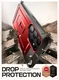 SUPCASE UB Pro Samsung S24 Ultra Hoesje Full Protect Kickstand Rood afbeelding 3