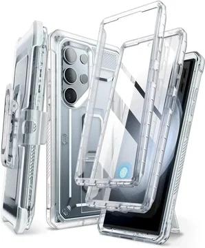 SUPCASE UB Pro Samsung S24 Ultra Hoesje Full Protect Kickstand Clear