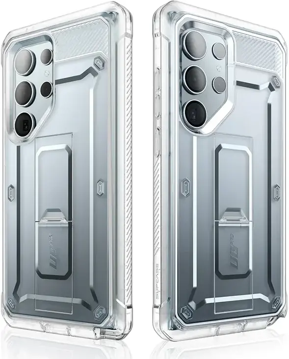 SUPCASE UB Pro Samsung S24 Ultra Hoesje Full Protect Kickstand Clear afbeelding 2